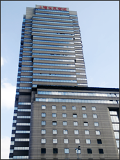 Exterior of Fuji Oil China in Shanghai.