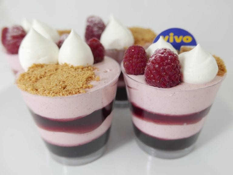 Raspberry Mousse In Cup│Vivo | Fuji Oil Asia Pte. Ltd.