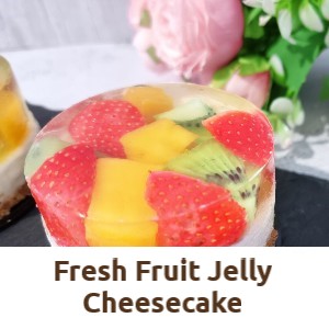 Fresh Fruit Jelly Cheesecake